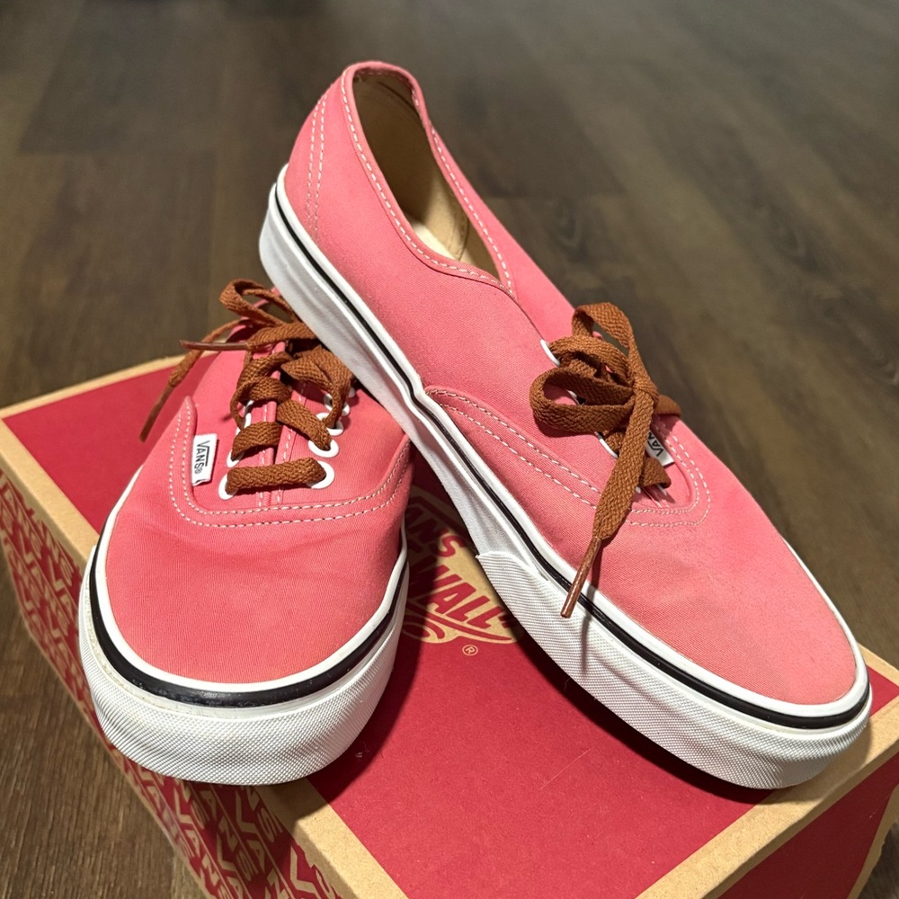 Vans Women's Pink Authentic Lowpro Shoes